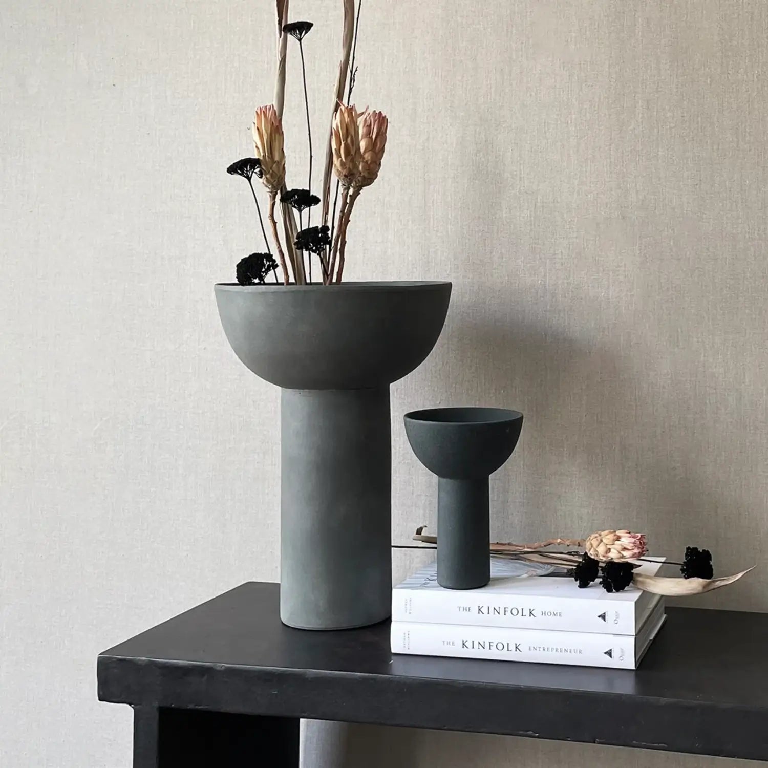 101 Copenhagen Block Vase, Mini - Black - KANSO