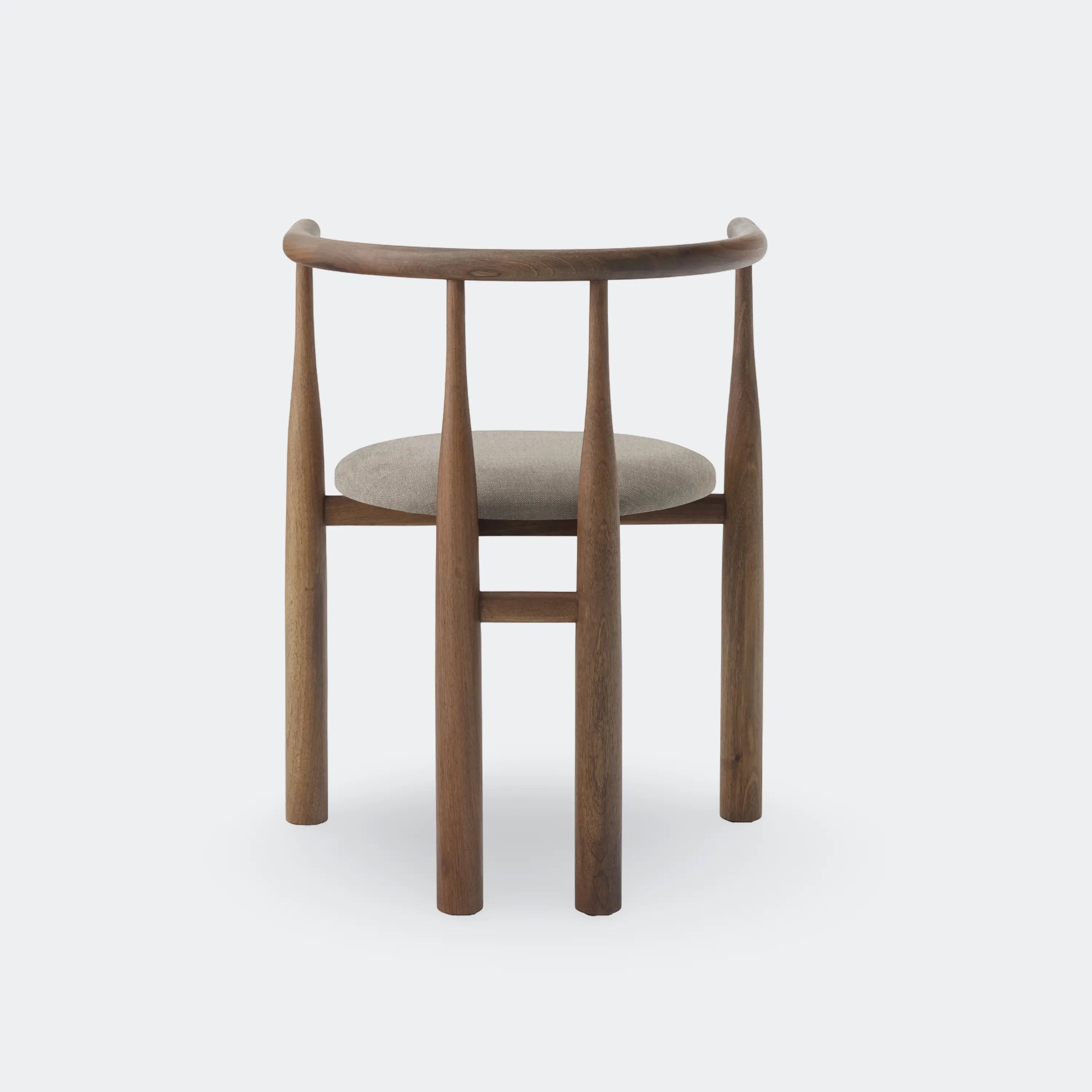 New Works Bukowski Chair Walnut w. Romo Linara 342 - KANSO