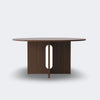 Audo Copenhagen Androgyne Dining Table 59in, Dark Stained Oak Base, Dark Stained Oak Top - KANSO