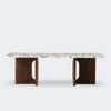 Audo Copenhagen Androgyne Lounge Table Dark Stained Oak Calacatta Viola - KANSO