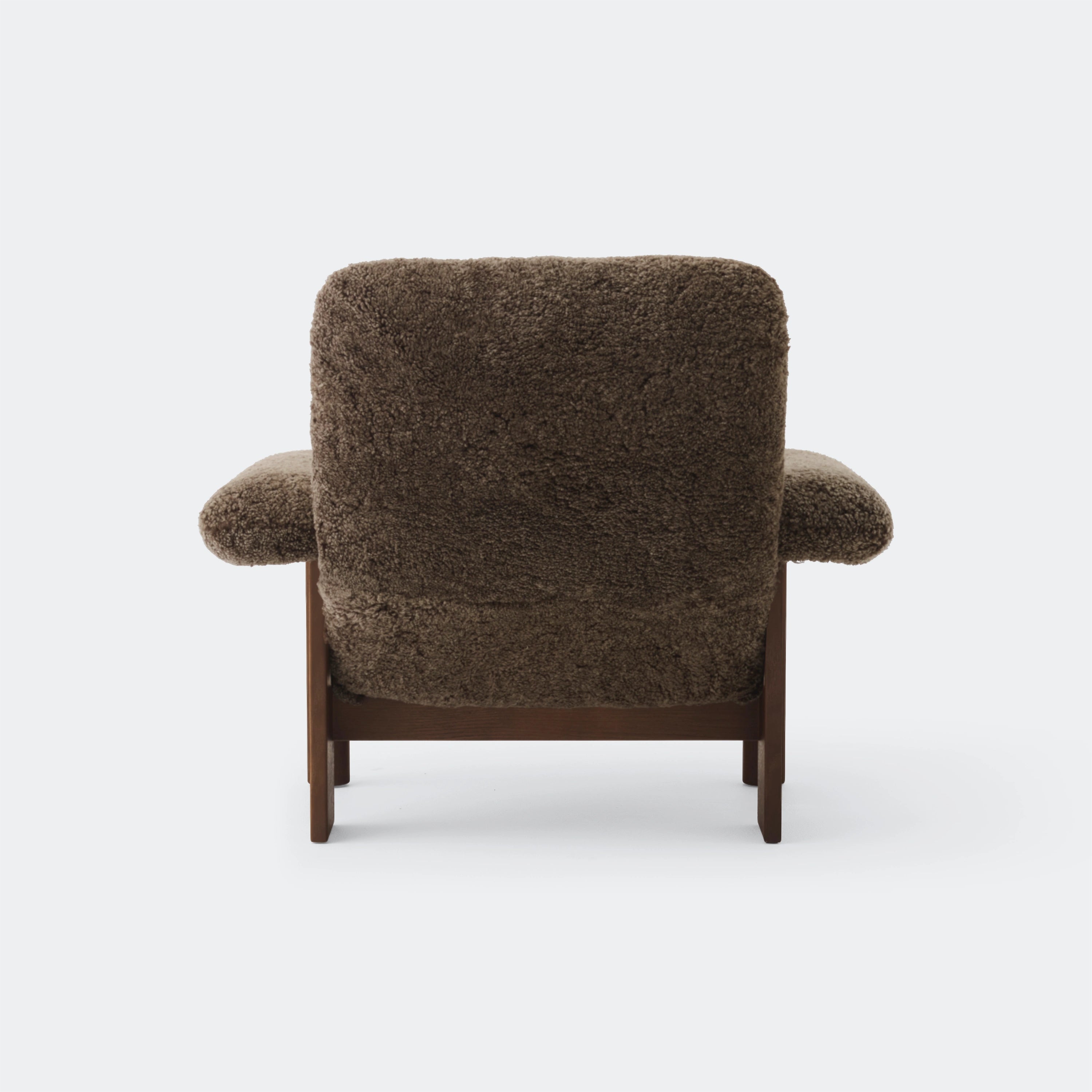 Audo Copenhagen Brasilia Lounge Chair Walnut Sheepskin Root - KANSO