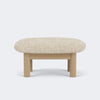 Audo Copenhagen Brasilia Ottoman Natural Oak Sheepskin Nature - KANSO