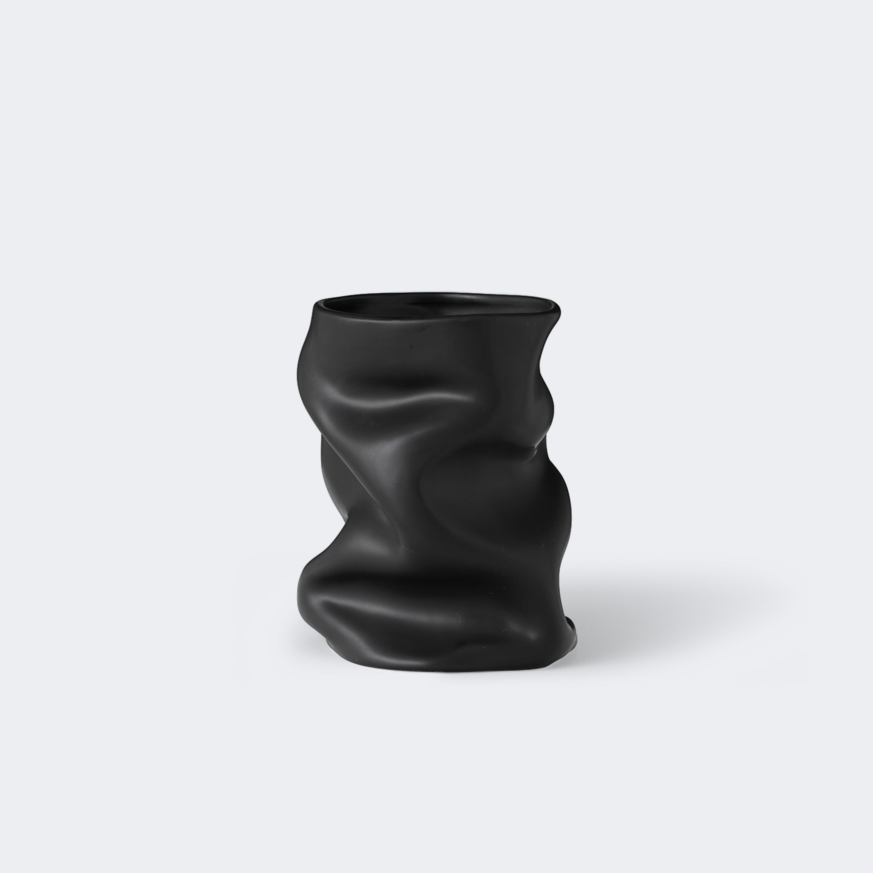 Audo Copenhagen Collapse Vase Black - KANSO