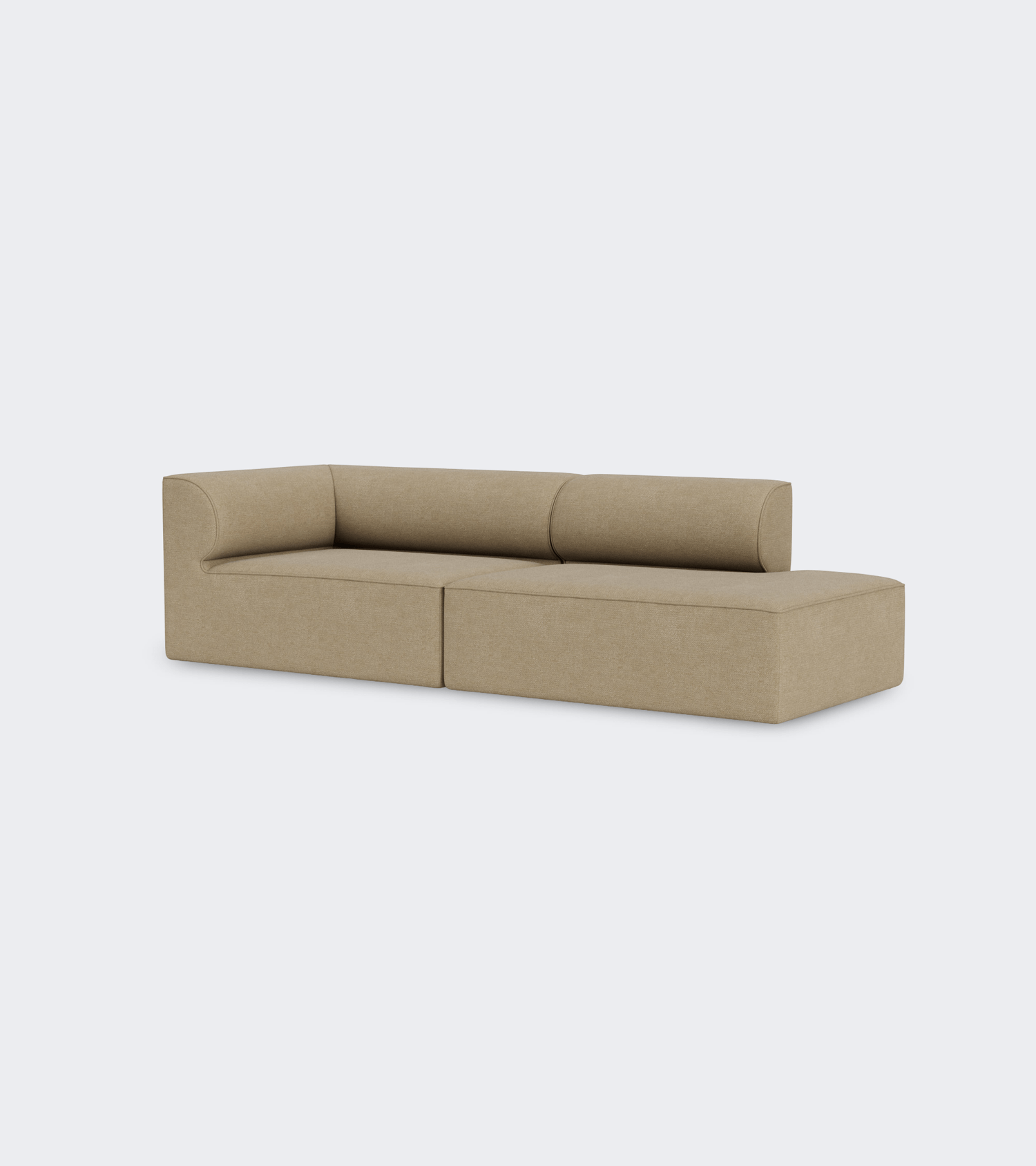 Audo Copenhagen Eave Modular Sofa, 2-Seater, Configuration 3-4 Boucle 02 - KANSO