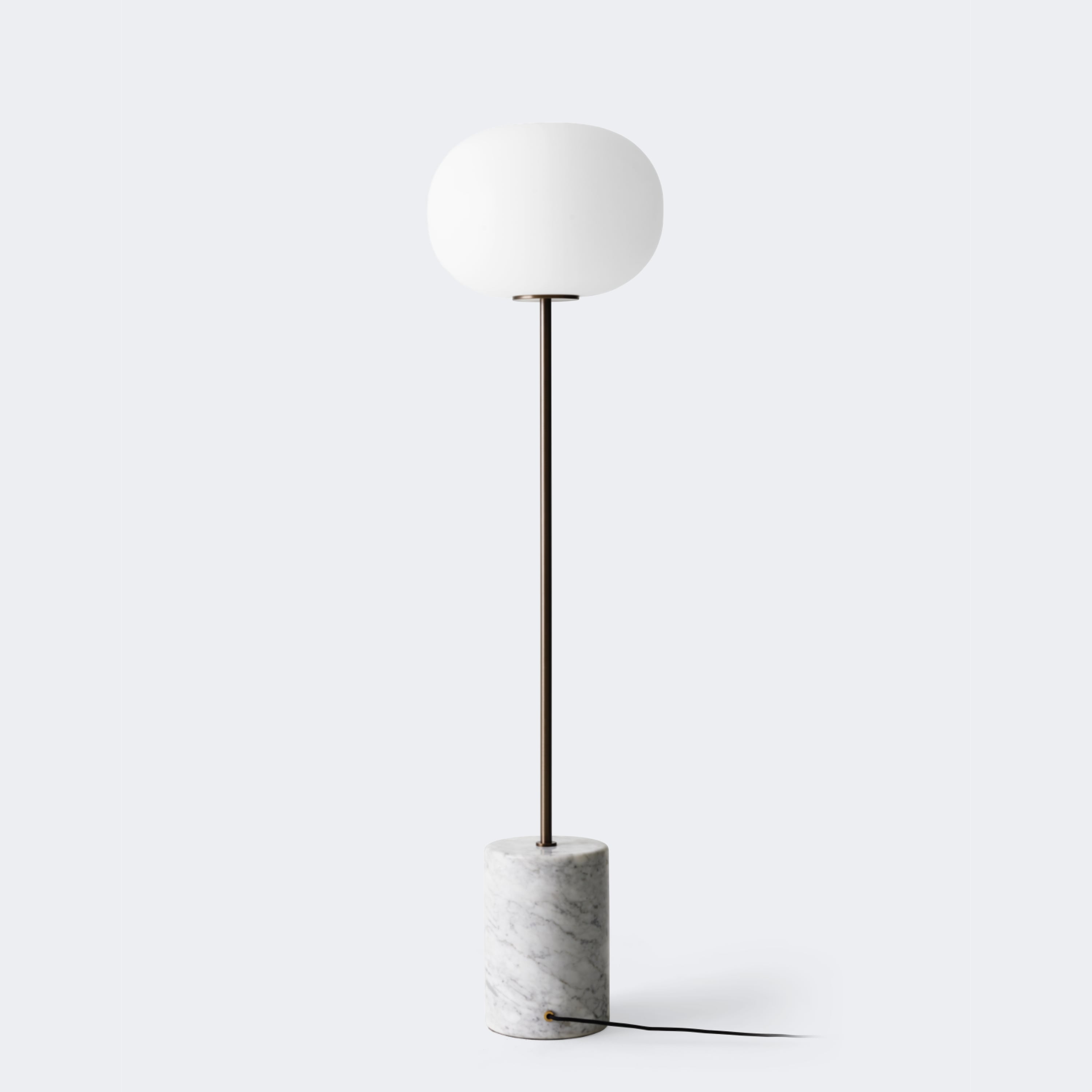 Audo Copenhagen JWDA Floor Lamp White Marble / Bronzed Brass - KANSO#Finish_White Marble / Bronzed Brass