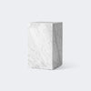 Audo Copenhagen Marble Plinth, Tall White Marble - KANSO#Color_White Marble