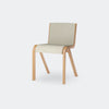 Audo Copenhagen Ready Dining Chair, Upholstered Front Natural Oak Beige, 0200 - KANSO