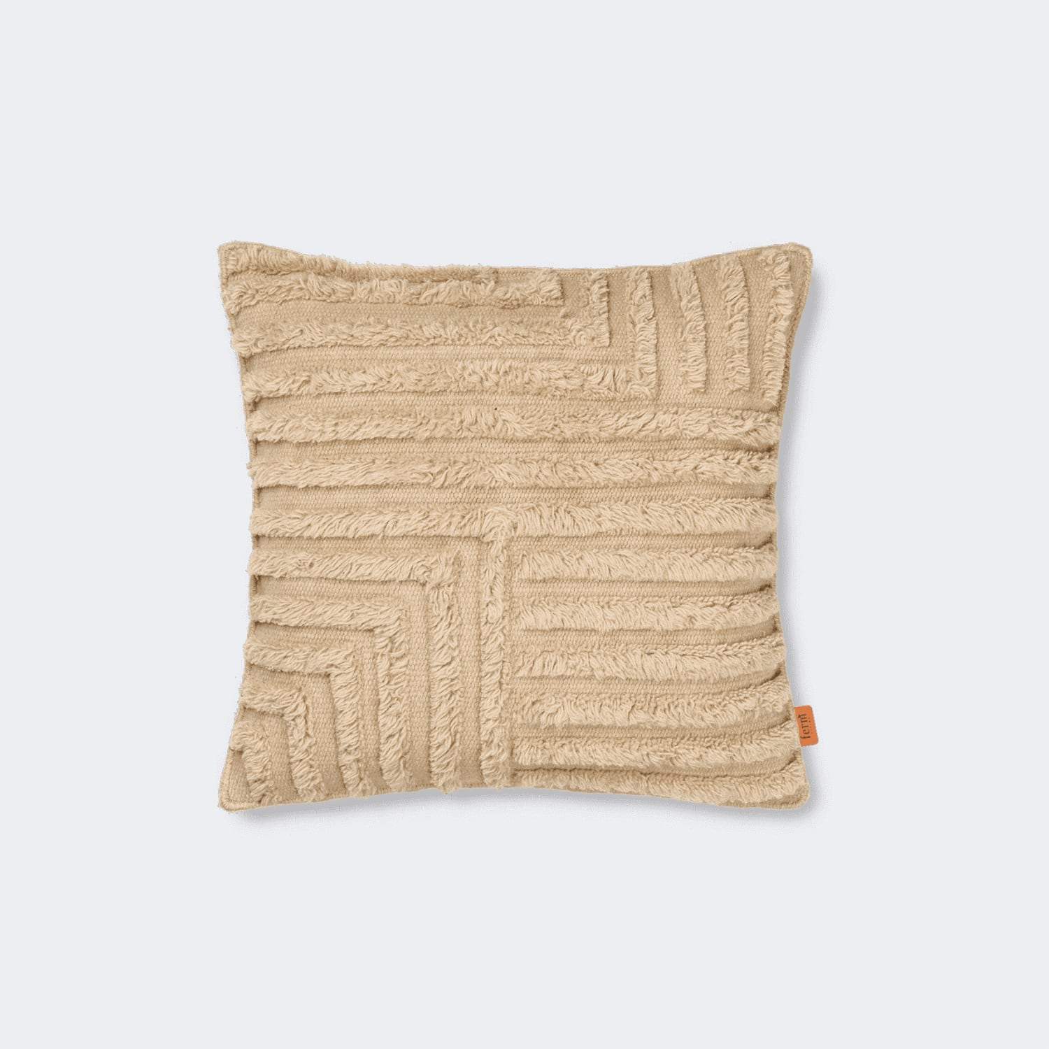 Ferm Living Crease Wool Cushion Light Sand - KANSO