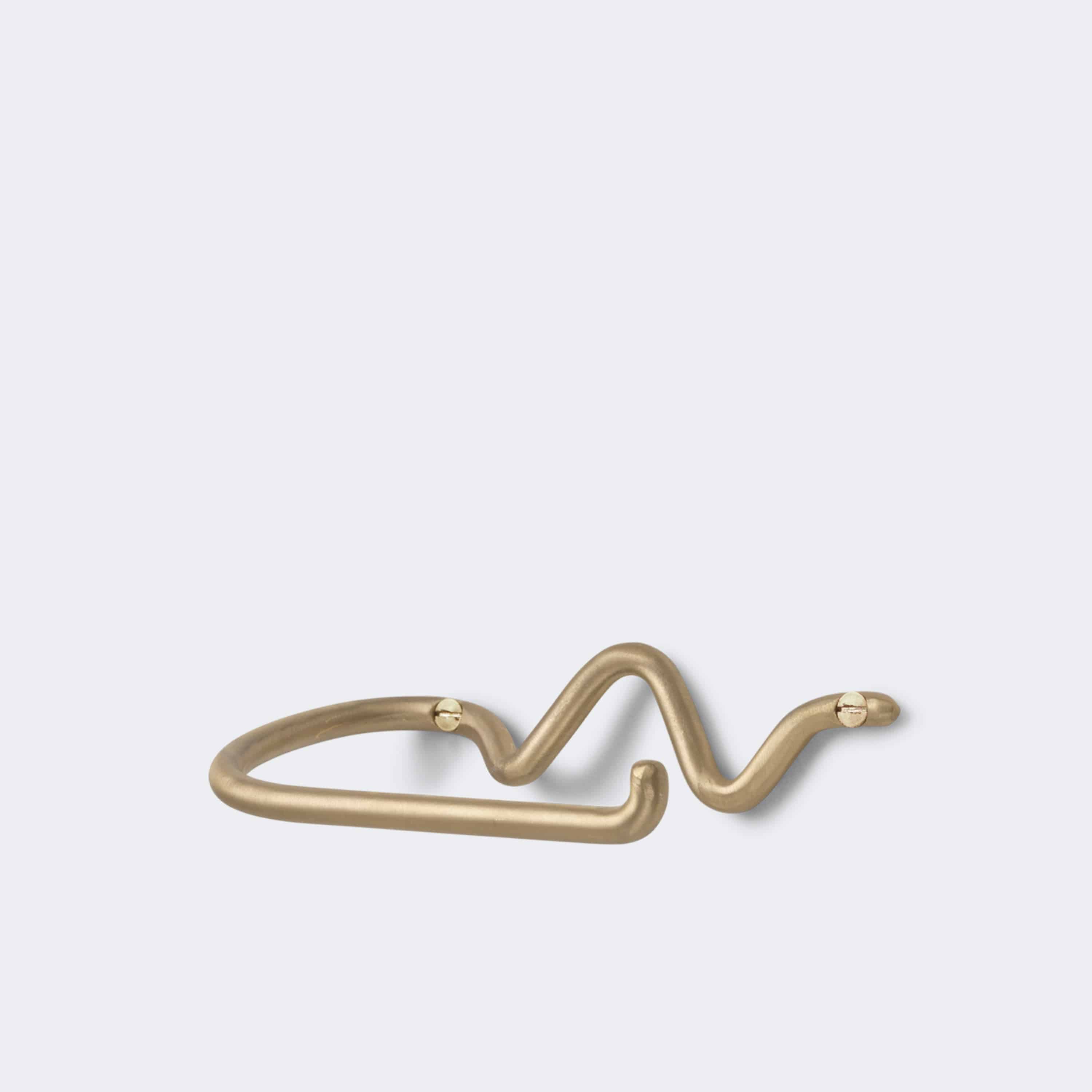 Curvature Toilet Paper Holder, Brass