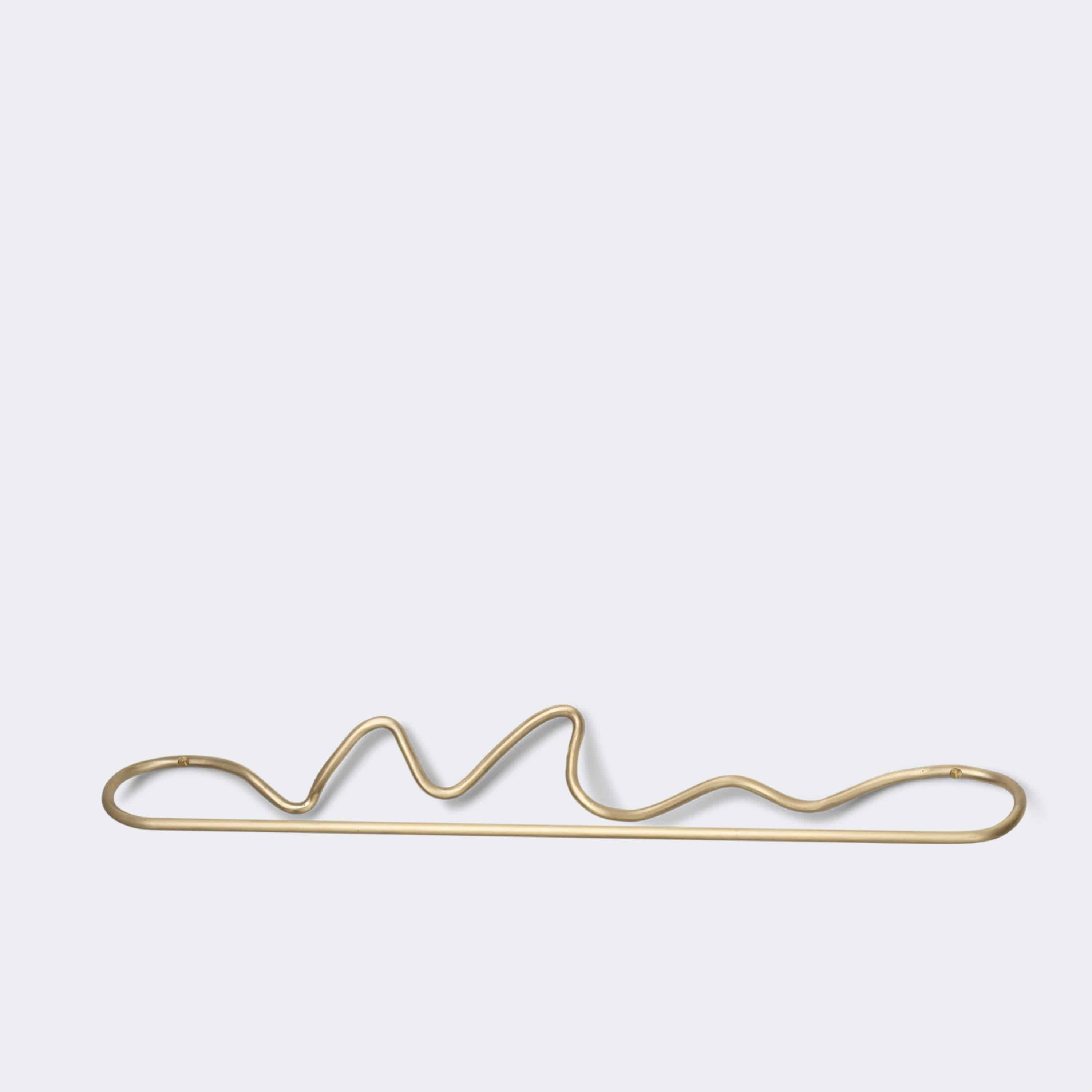 Ferm Living Curvature Towel Hanger Brass - KANSO