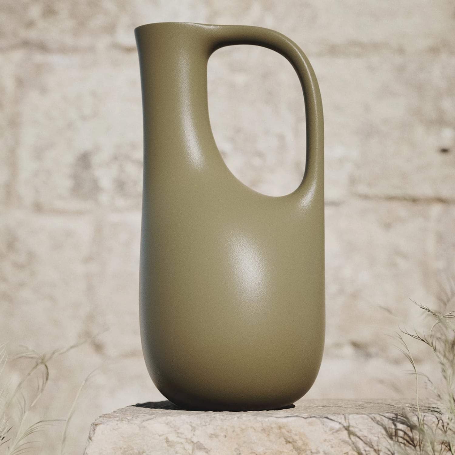 Ferm Living Liba Watering Can Olive - KANSO#Color_Olive