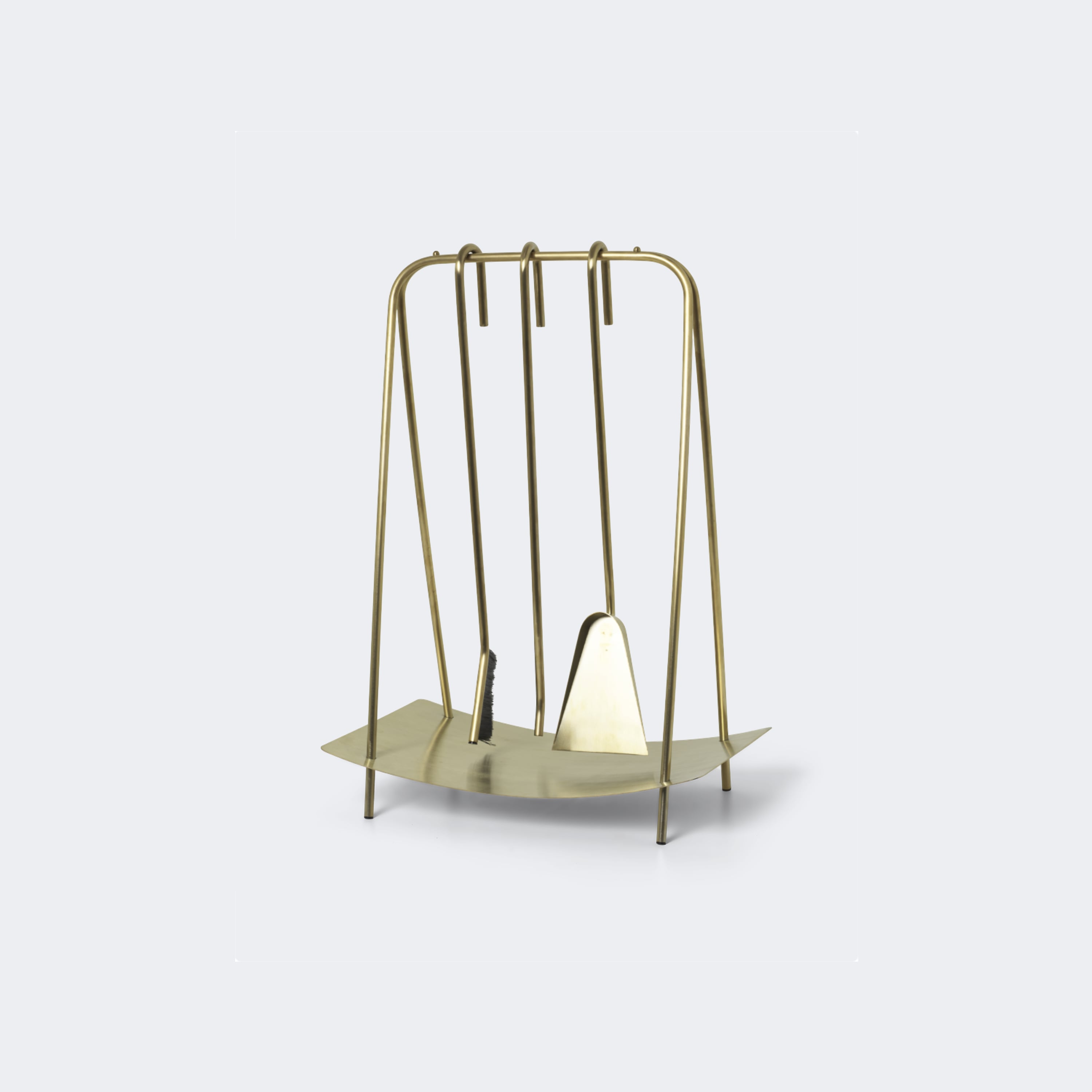 Ferm Living Port Fireplace Tools Brass - KANSO#color_brass