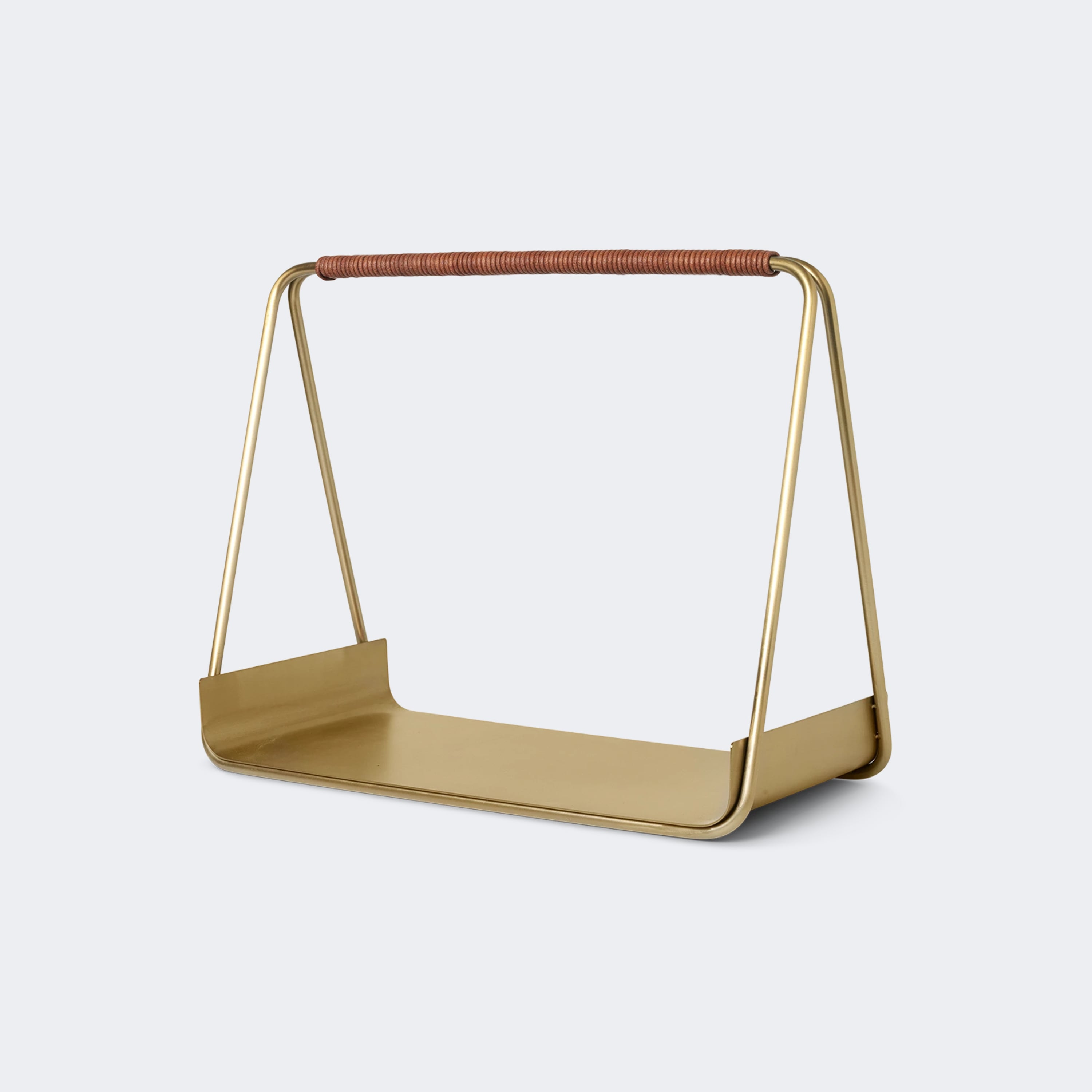 Ferm Living Port Wood Basket Brass - KANSO#color_brass