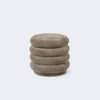 Ferm Living Pouf Round Faded Velvet Made To Order (10-12 Weeks) Beige - KANSO#Color_Beige