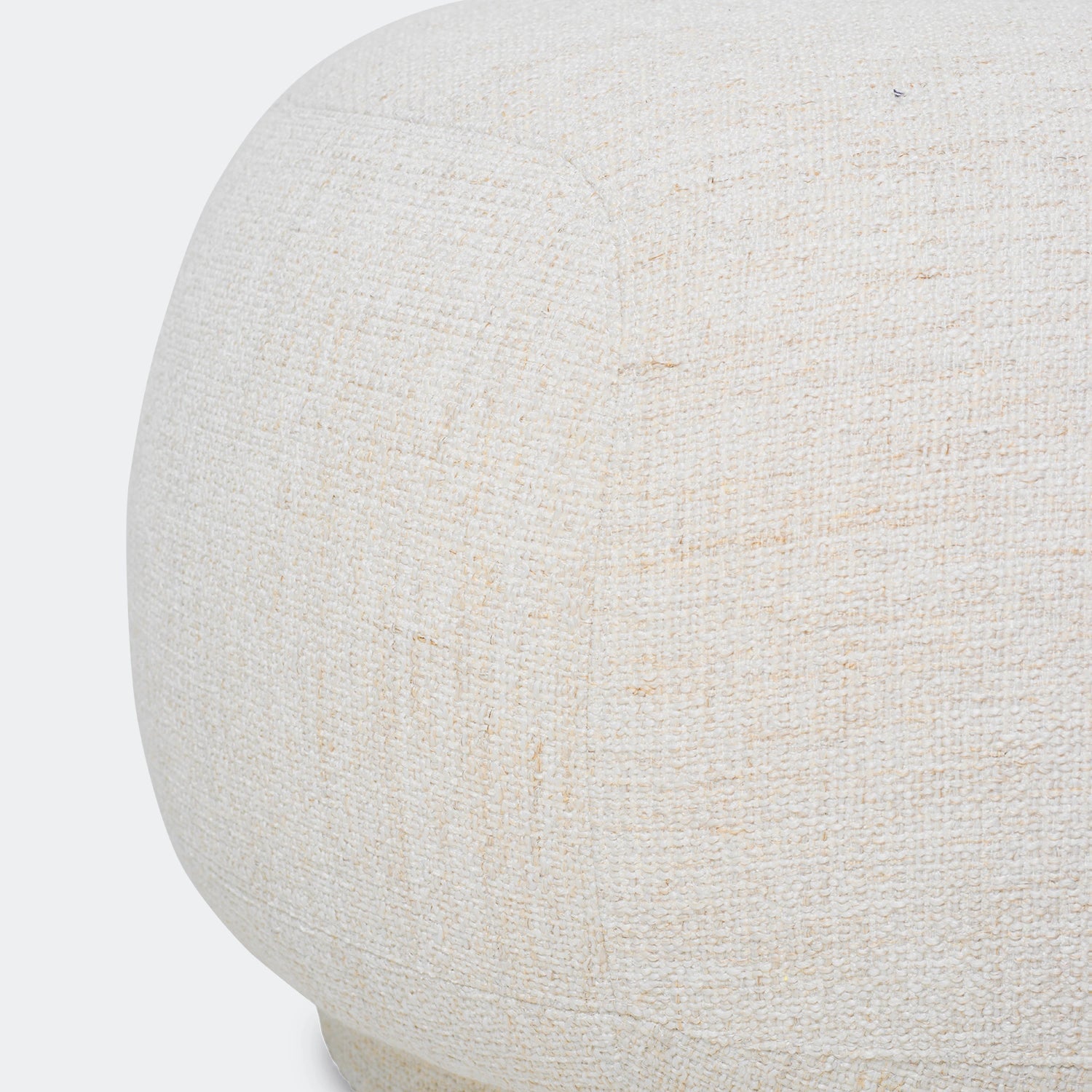 Ferm Living Rico Ottoman Ready To Ship Bouclé, Off-White - KANSO#Fabric_Bouclé, Off-White