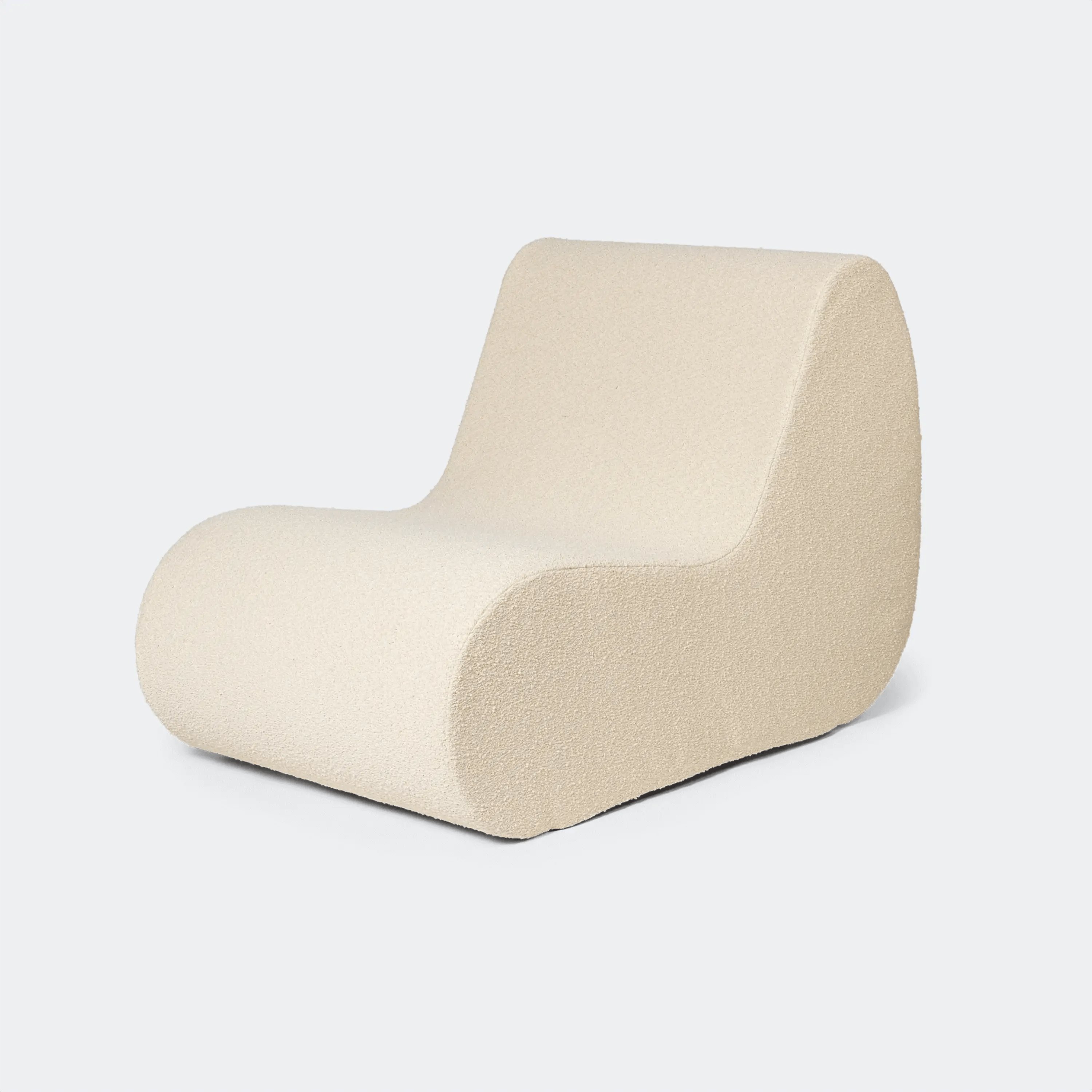 Ferm Living Rouli Center Module Pure Bouclé - Off-white - KANSO#Upholstery_Pure Bouclé - Off-white