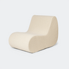 Ferm Living Rouli Center Module Pure Bouclé - Off-white - KANSO#Upholstery_Pure Bouclé - Off-white