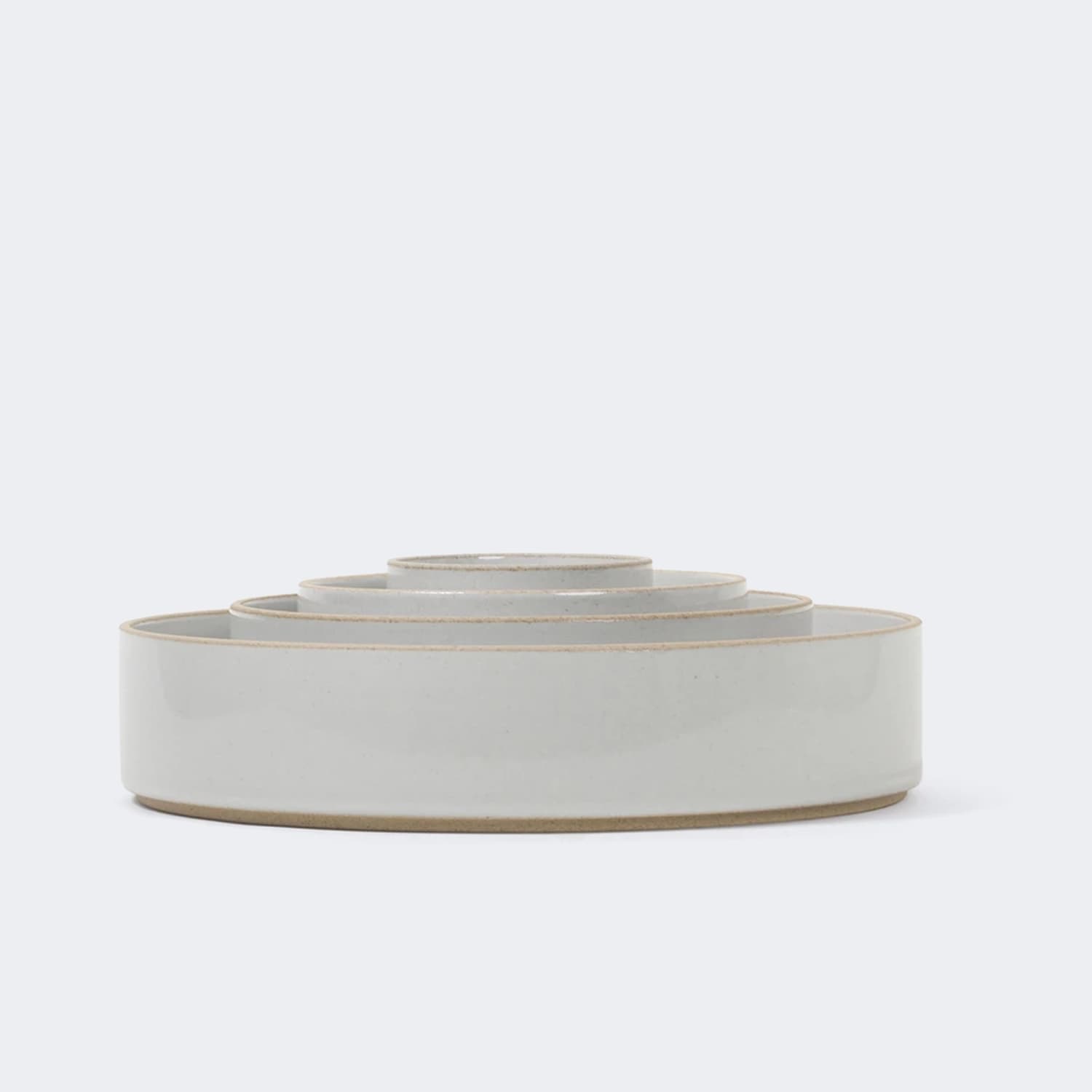 Hasami Porcelain Bowl in Gloss Gray 10" - KANSO