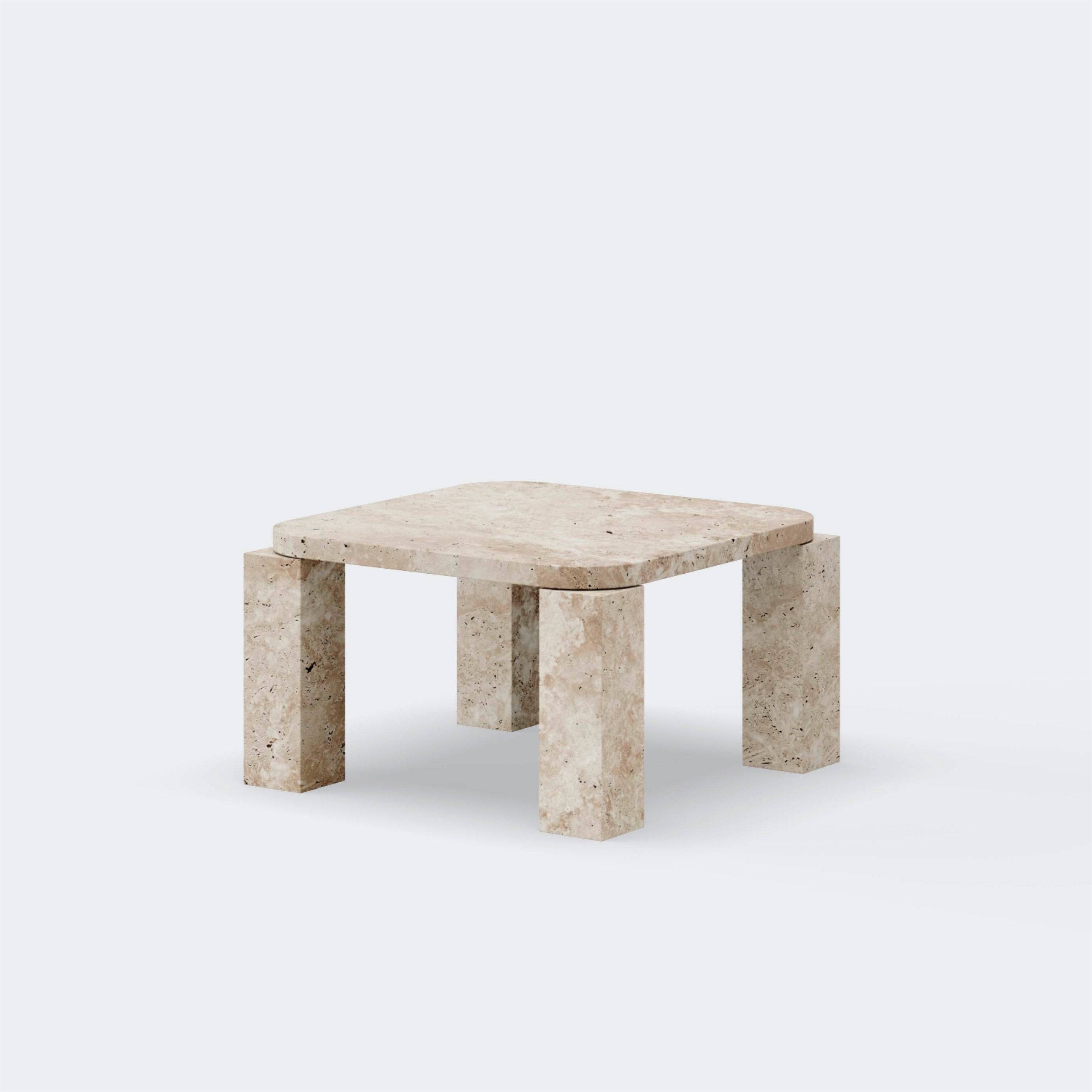 New Works Atlas Coffee Table Small Travertine - KANSO