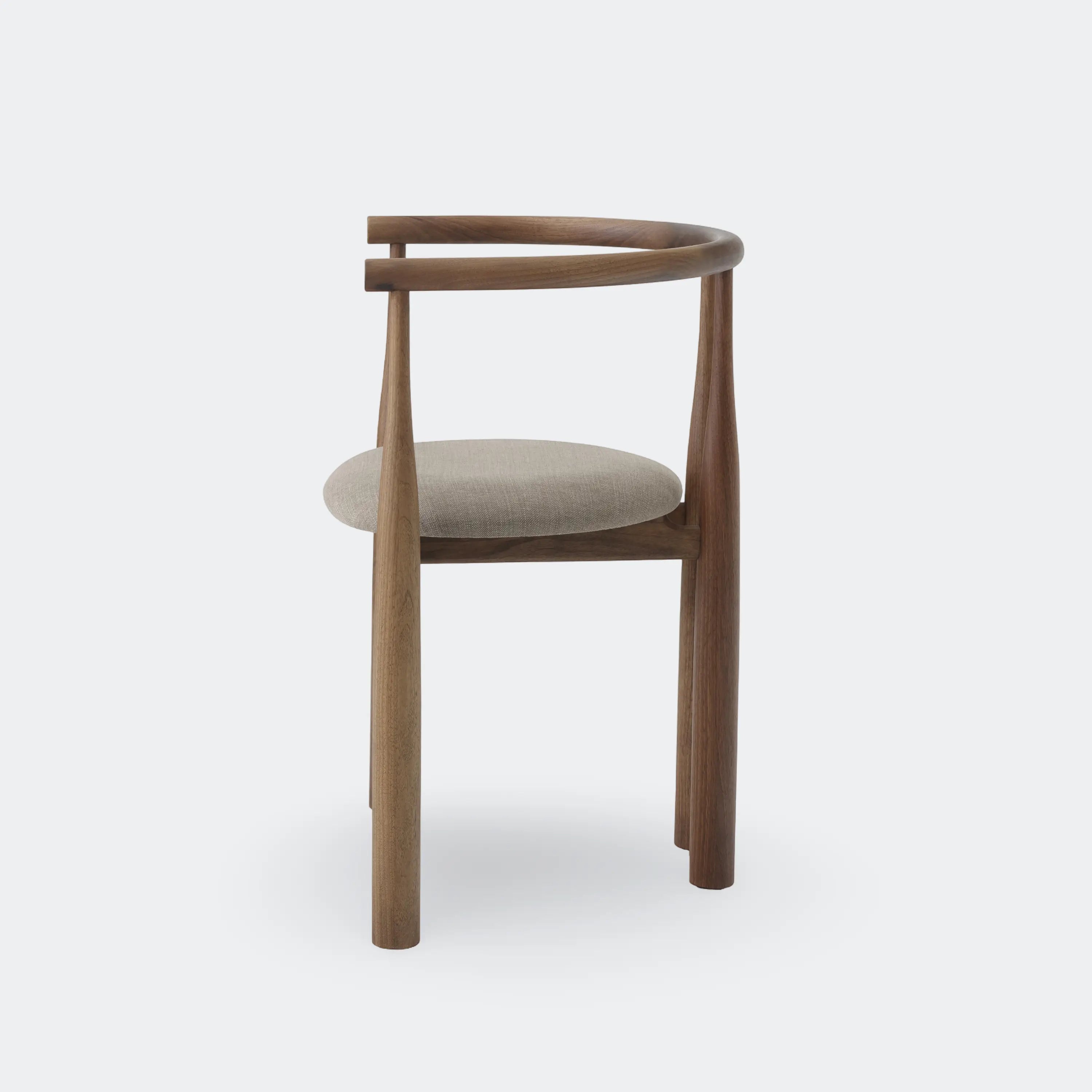 New Works Bukowski Chair Walnut w. Romo Linara 342 - KANSO