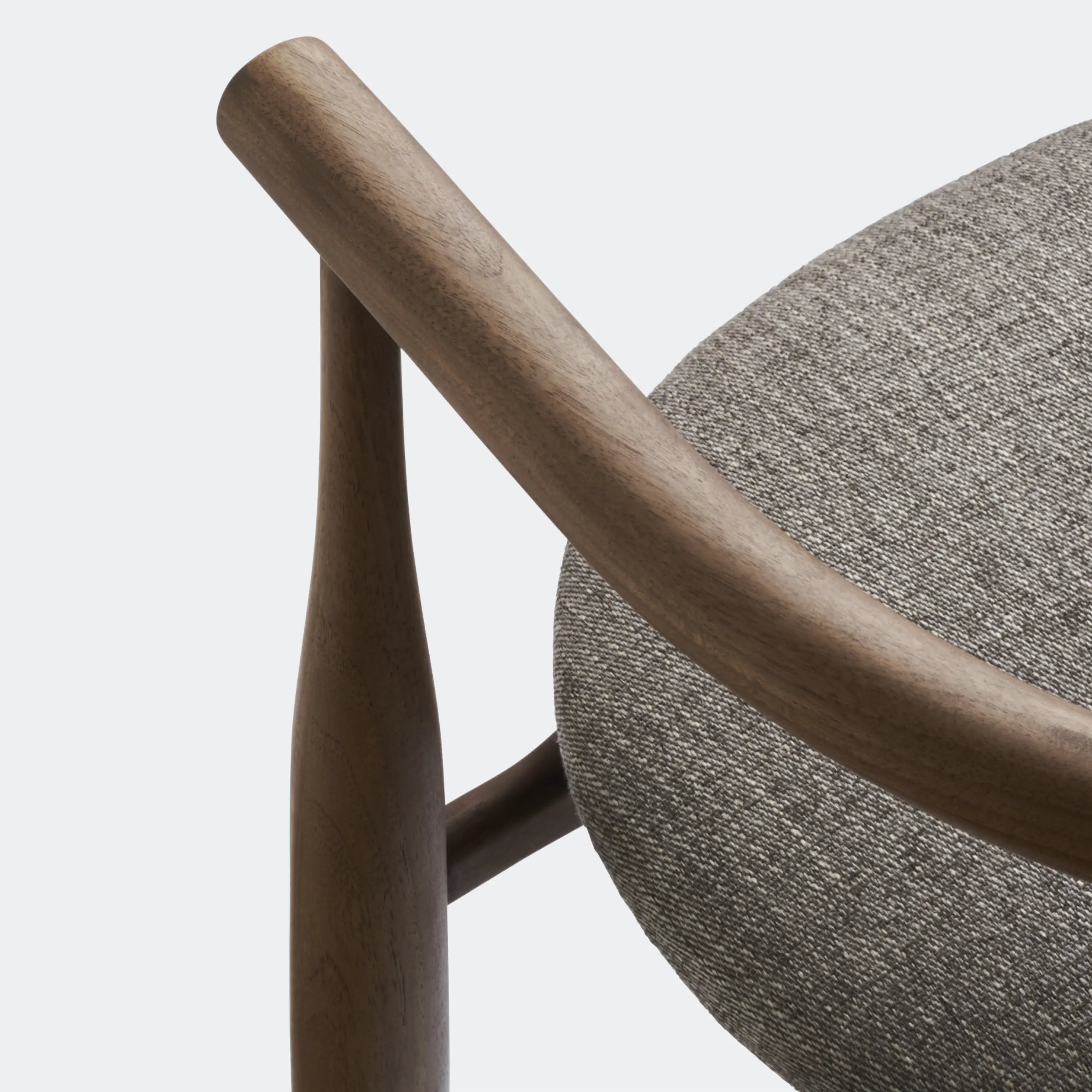 New Works Bukowski Chair 8 Weeks Walnut, Carnarvon 022 - KANSO#Frame/Fabric Color_Walnut, Carnarvon 022