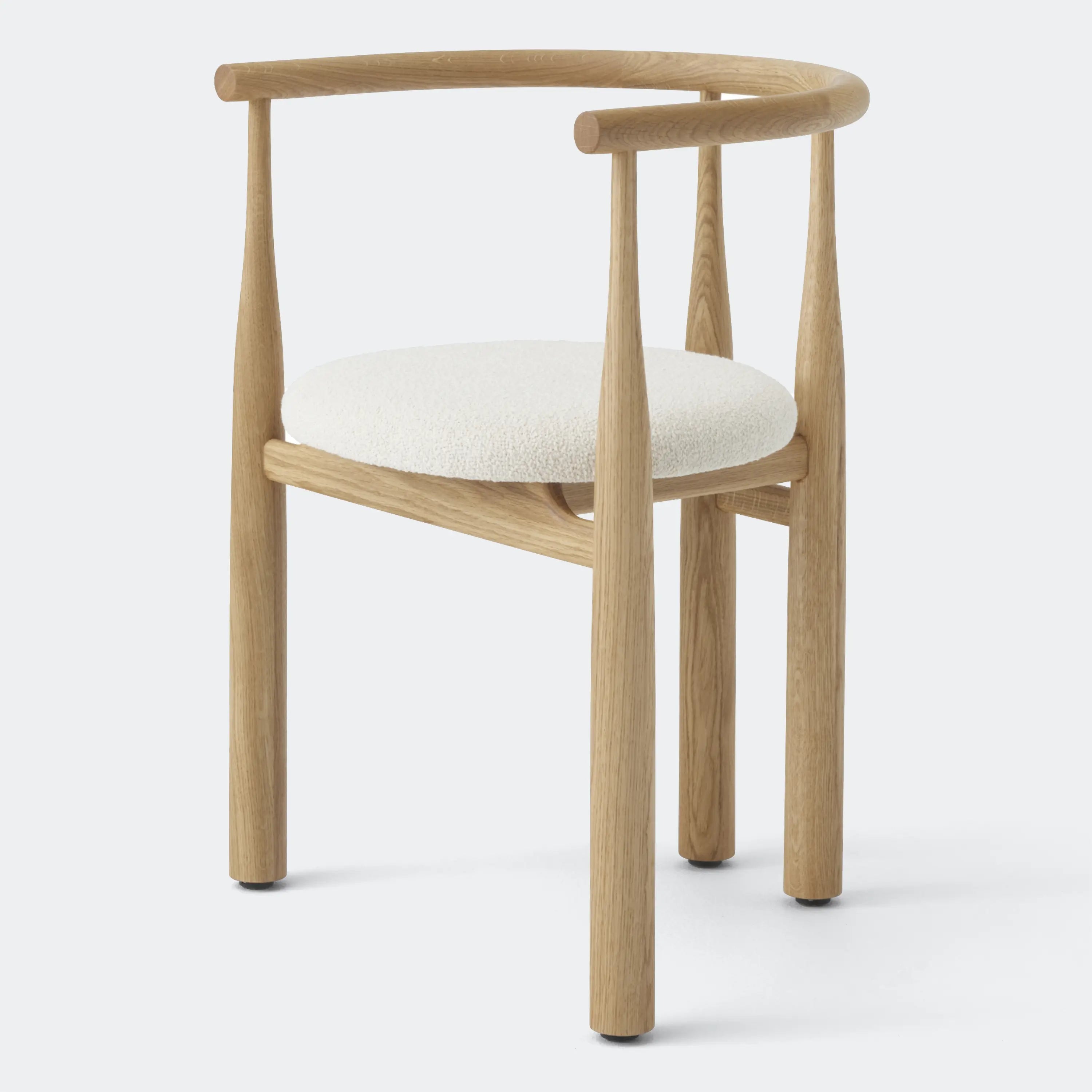 New Works Bukowski Chair 8 Weeks Oak, Lana 024 - KANSO#Frame/Fabric Color_Oak, Lana 024