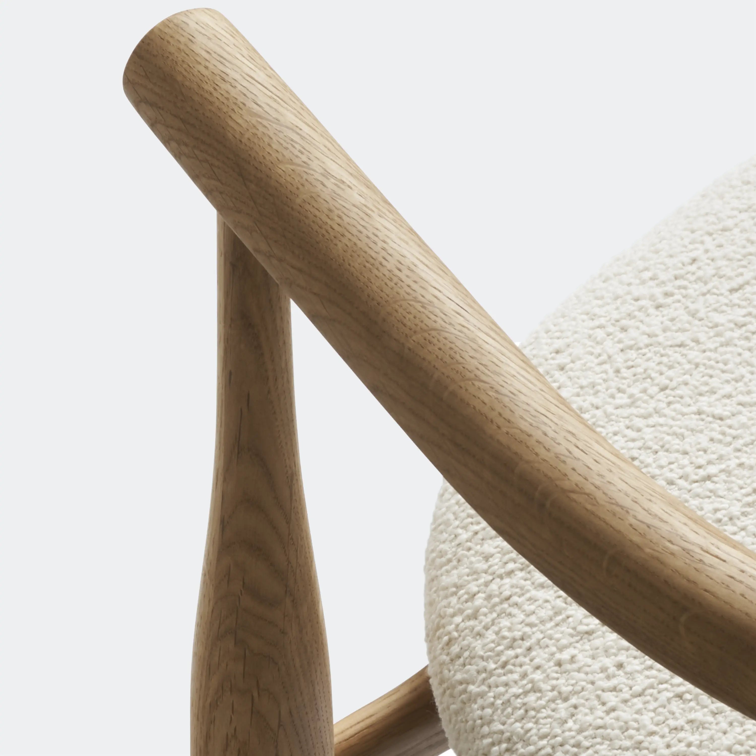 New Works Bukowski Chair 8 Weeks Oak, Lana 024 - KANSO#Frame/Fabric Color_Oak, Lana 024