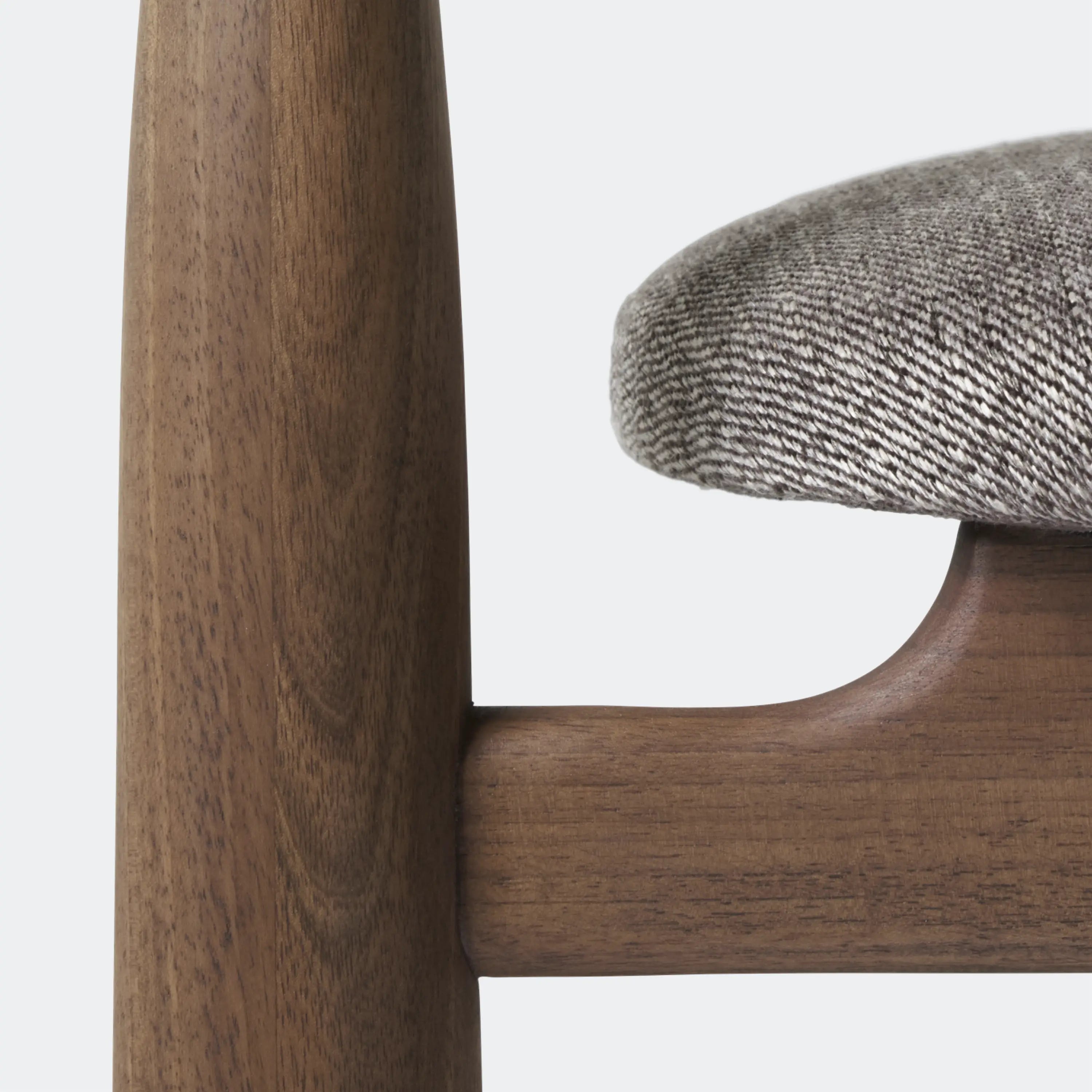 New Works Bukowski Chair 8 Weeks Walnut, Carnarvon 022 - KANSO#Frame/Fabric Color_Walnut, Carnarvon 022