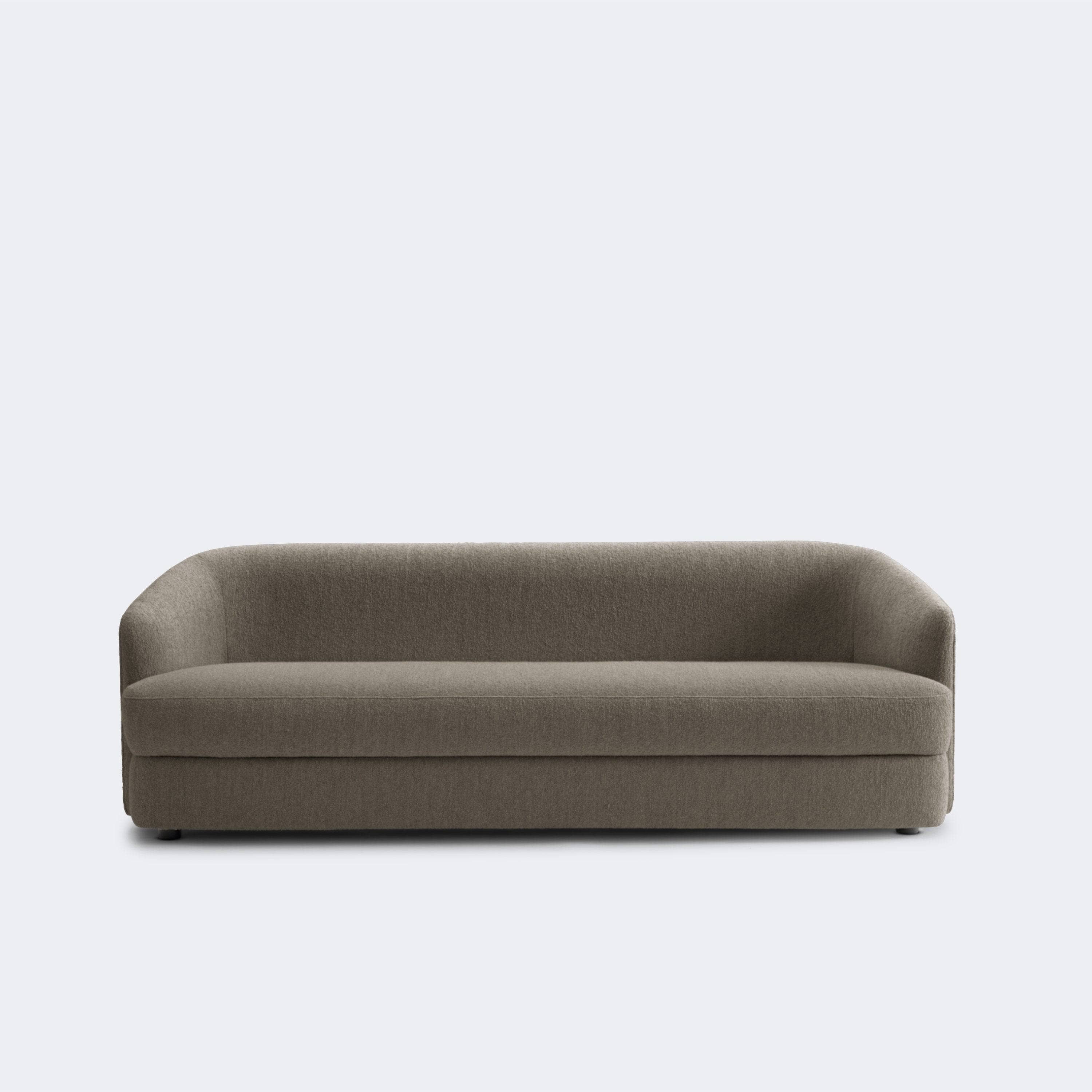 New Works Covent Sofa Deep, 3 Seater Ready To Ship Dark Taupe - KANSO#Upholstery_Dark Taupe