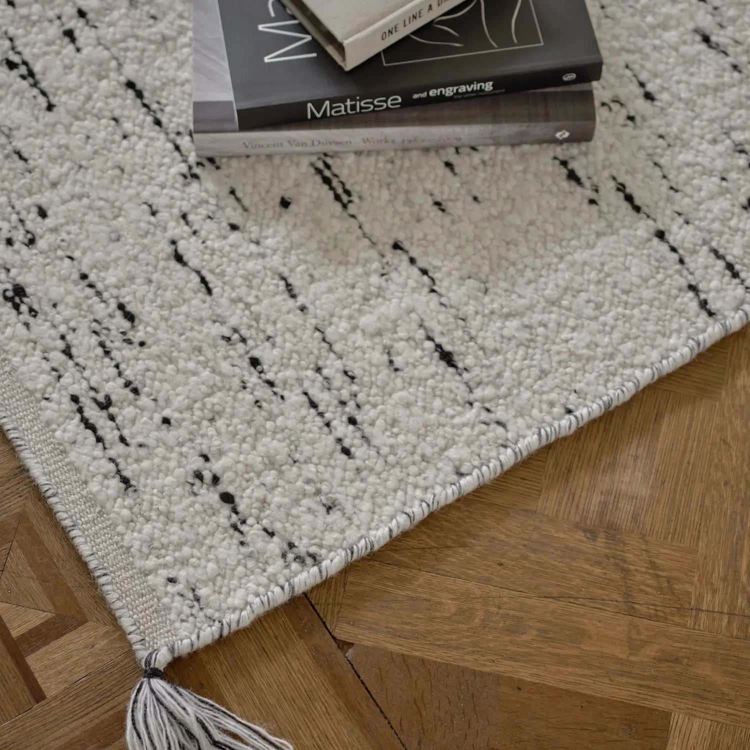 Nordic Knots Boucle Rug - KANSO#Color_Melange Mix