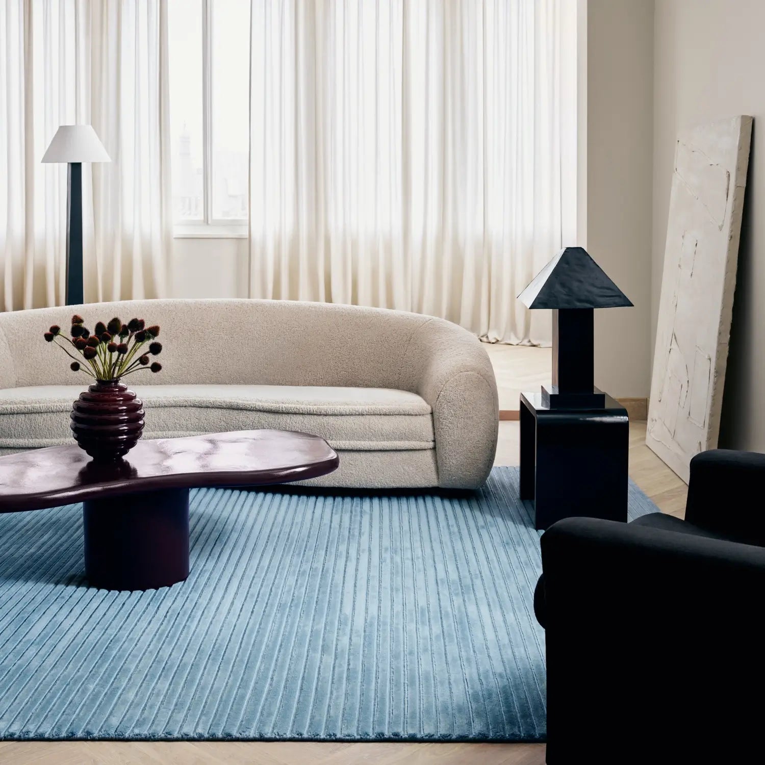 Nordic Knots Park 02 Rug - KANSO#Color_Sky