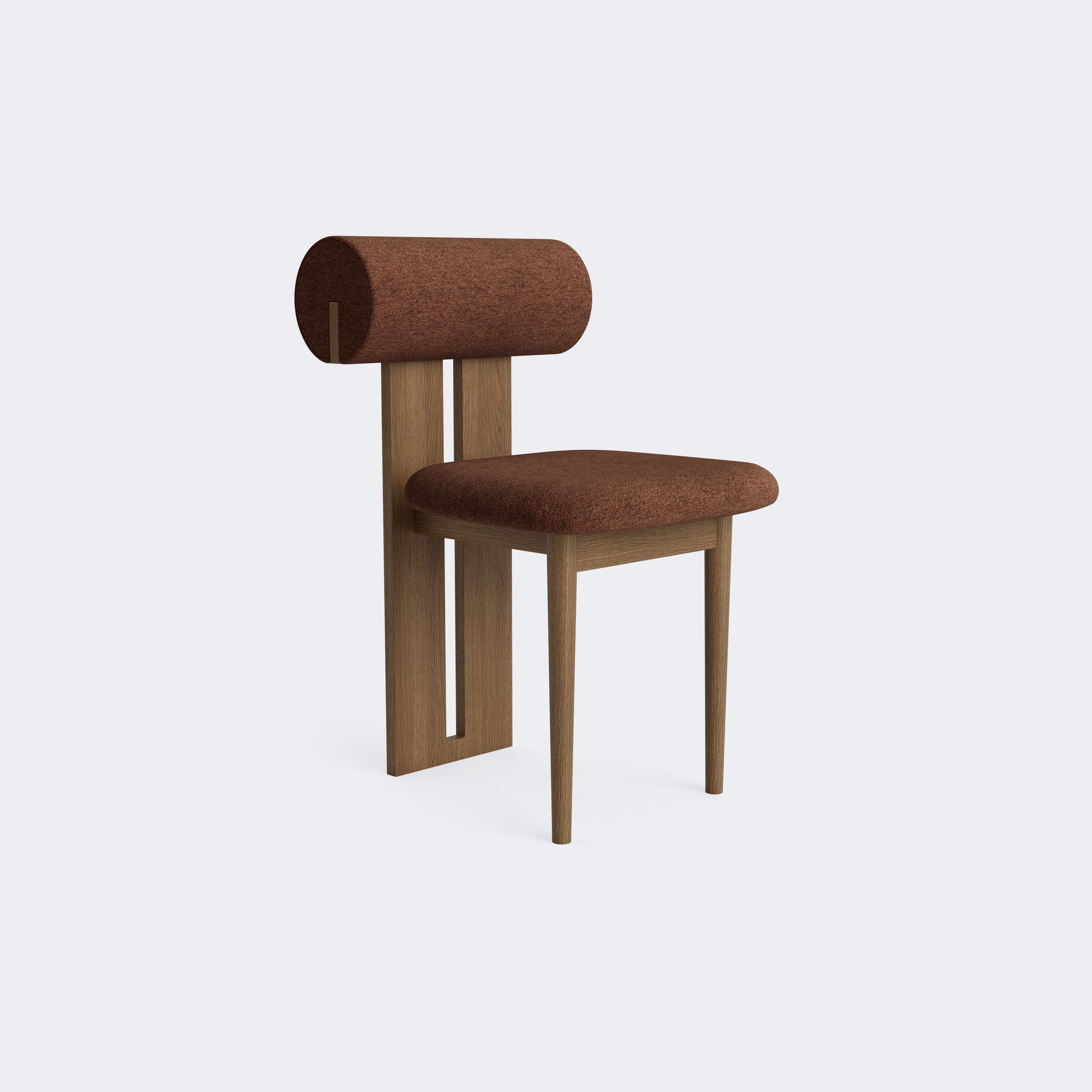 Norr11 Hippo Dining Chair Light Smoked Oak Barnum Bouclé 21 - KANSO