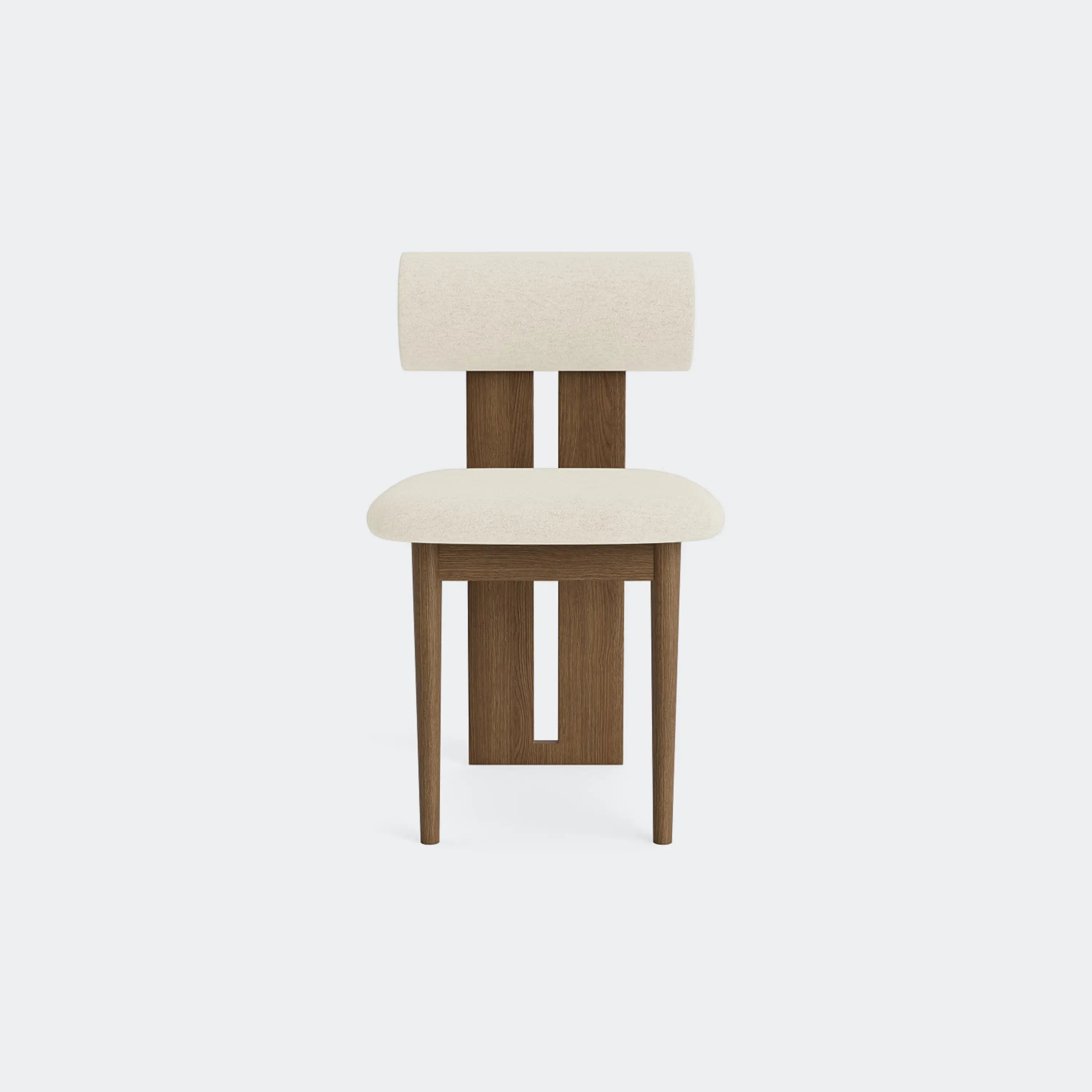 Norr11 Hippo Dining Chair Light Smoked Oak Barnum Bouclé 24 - KANSO