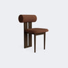 Norr11 Hippo Dining Chair Dark Smoked Oak Barnum Bouclé 21 - KANSO