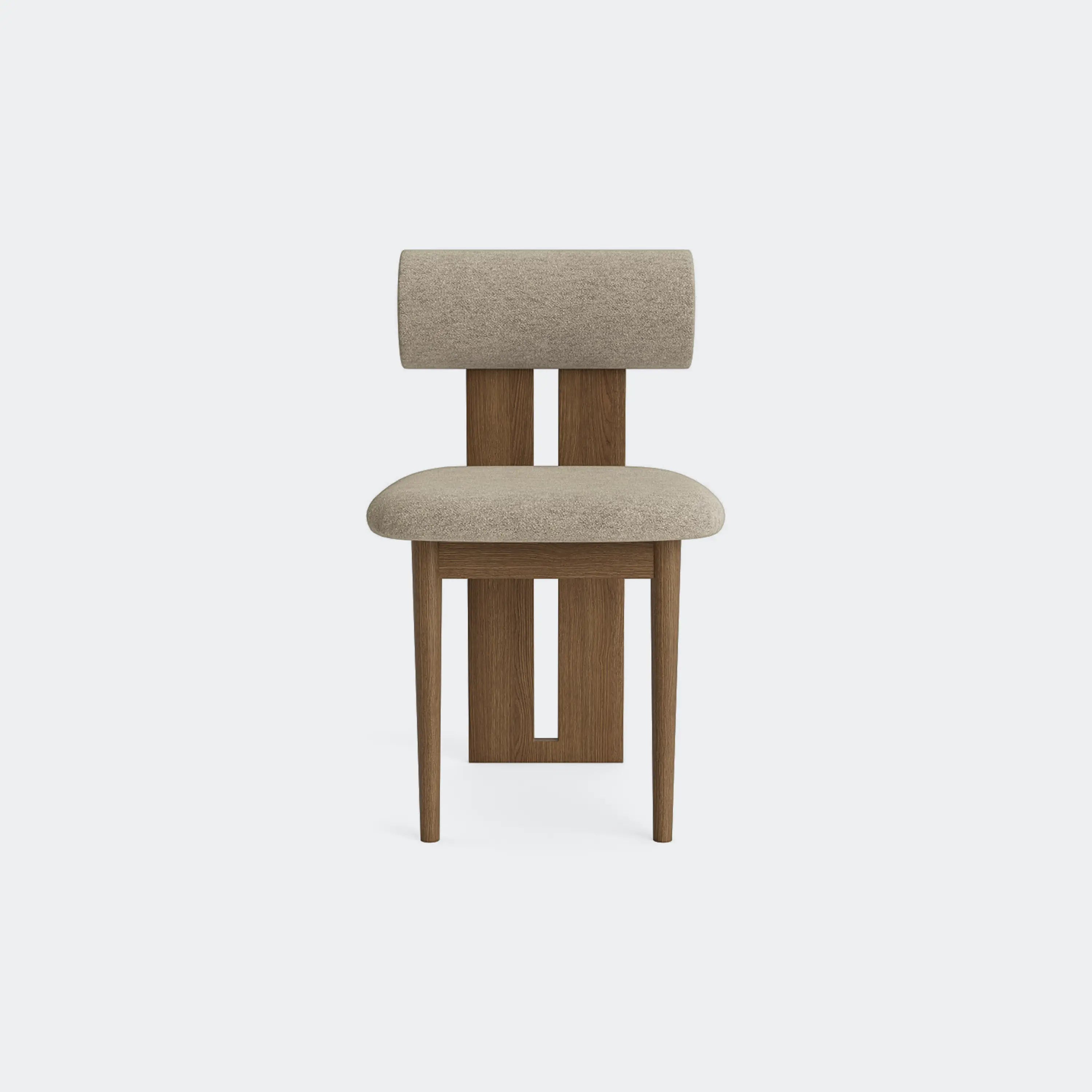 Norr11 Hippo Dining Chair Light Smoked Oak Barnum Bouclé 3 - KANSO