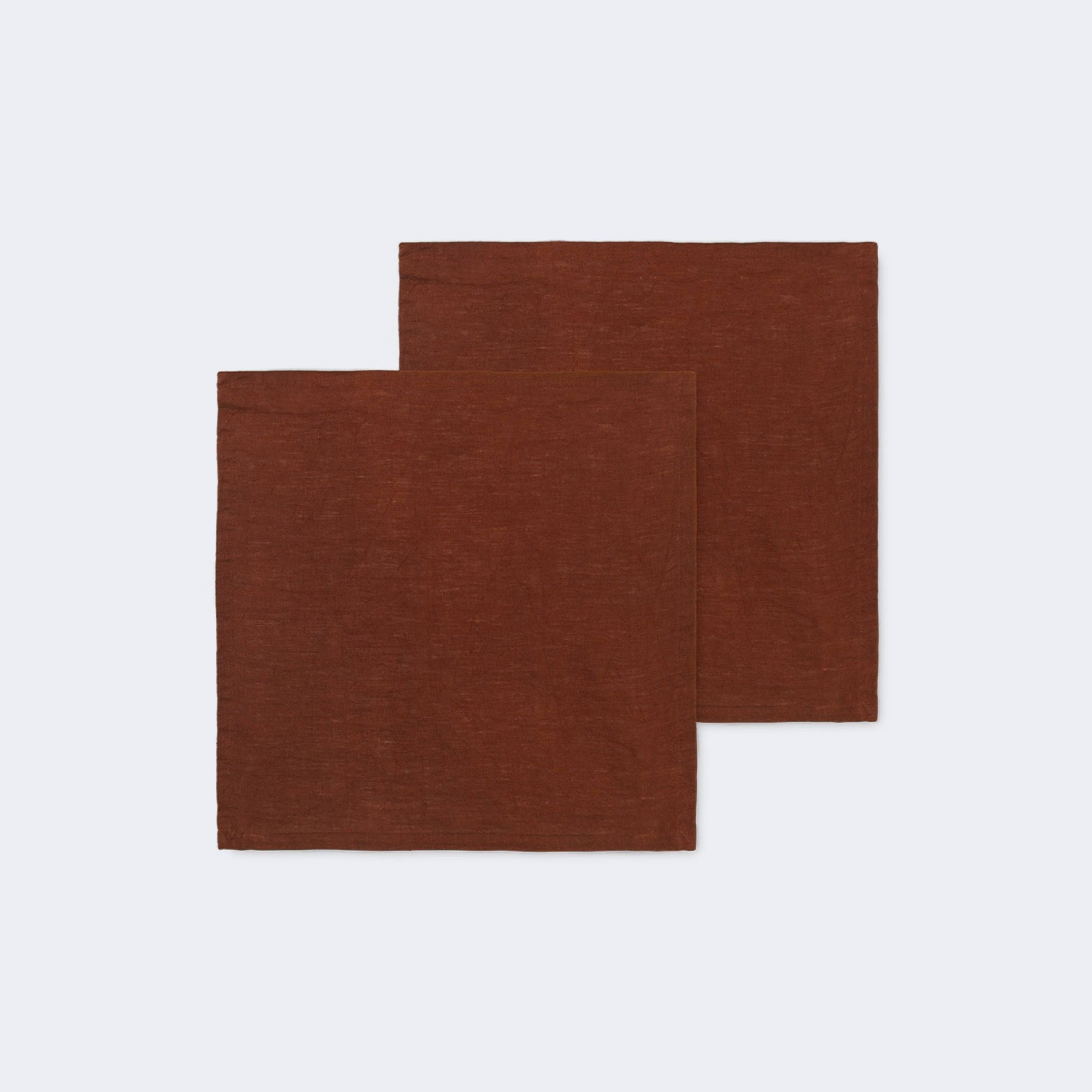 Light Brown Linen Napkin, Of High Quality
