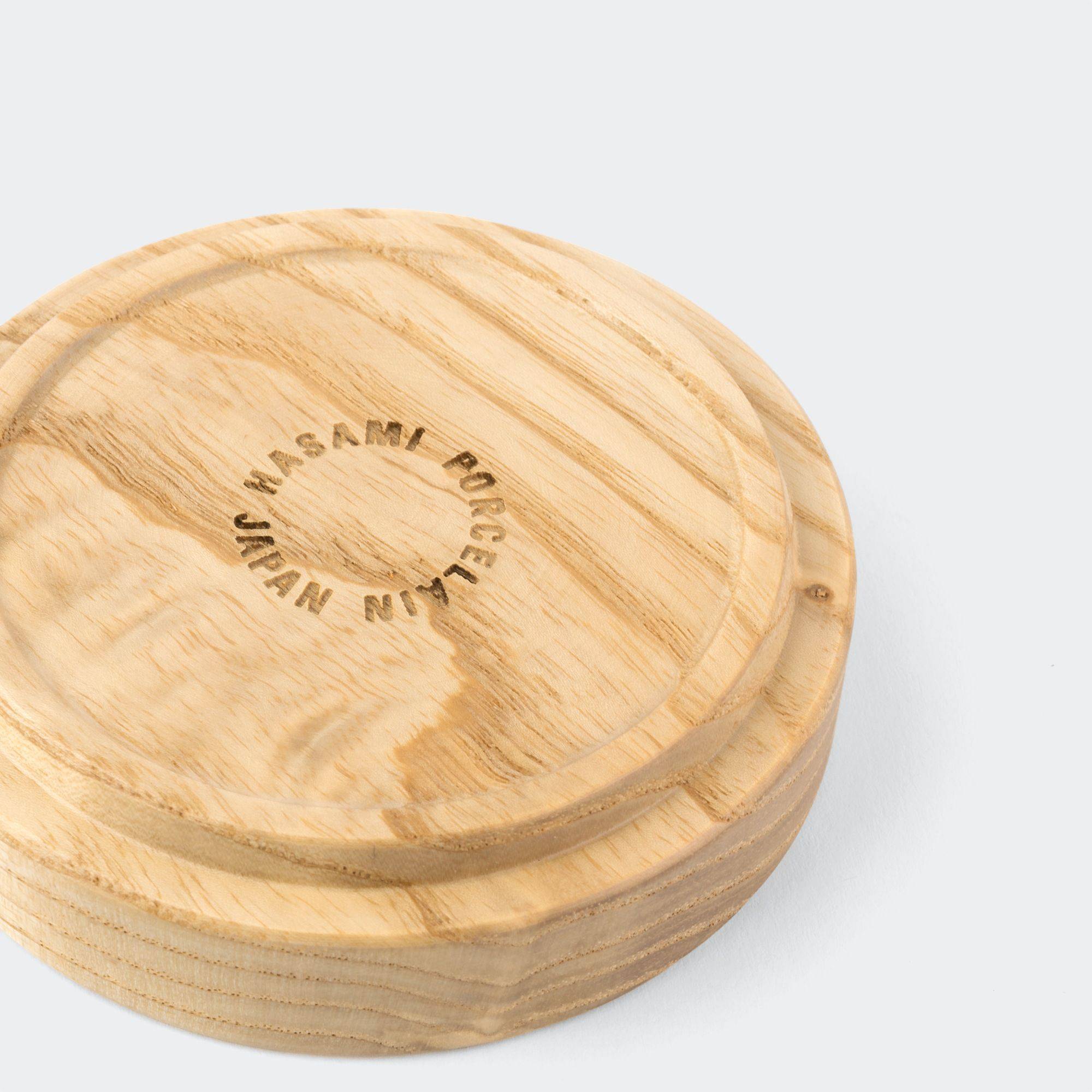 Hasami Wooden Coaster and Lid, Made in Japan